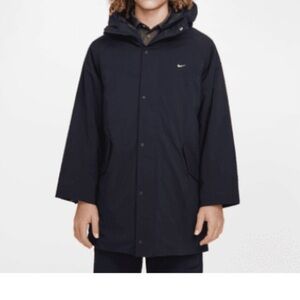 Nike Kids black Hooded parka NWT